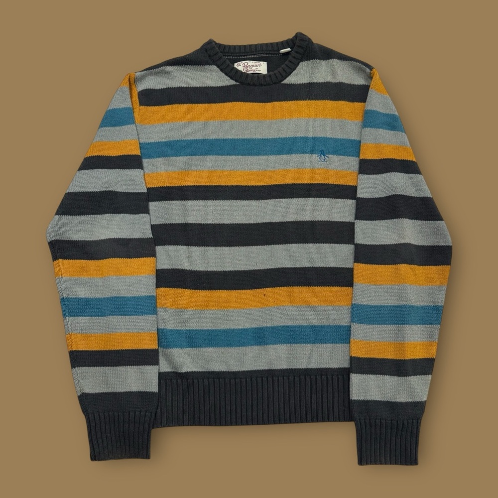 Vintage Penguin Striped Sweater